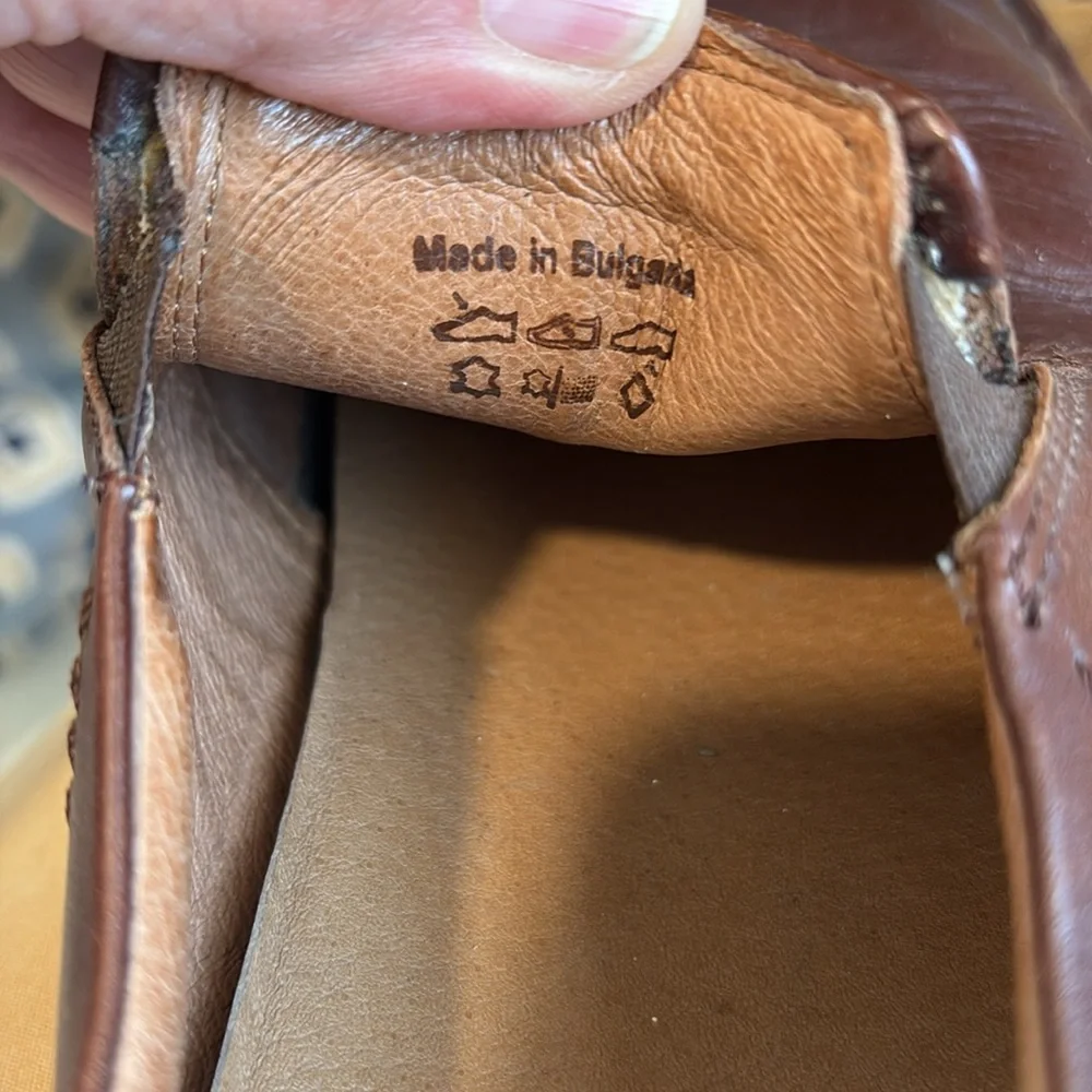 Josef Seibel Brown Leather Slip-On Loafer